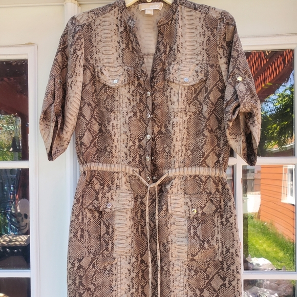 MICHAEL Michael Kors Dresses & Skirts - Michael Kors Snakeskin Print Dress Size XS